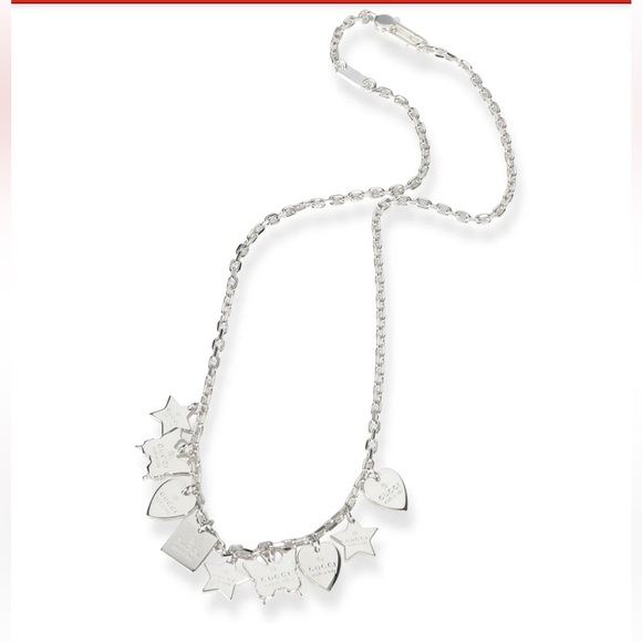 Authentic GUCCI Sterling 925 Charm 17”Necklace - Picture 13 of 13